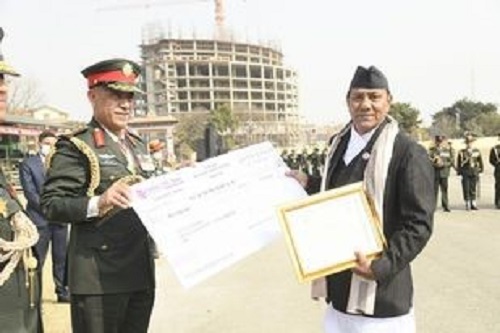 prem-singh-basnyat-honored-with-award-on-260th-anniversary-of-nepal